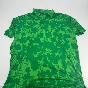 U Suck At Golf Apparel‎ Co. Men's 3XL Green Clover Leaf Golf Polo Shirt